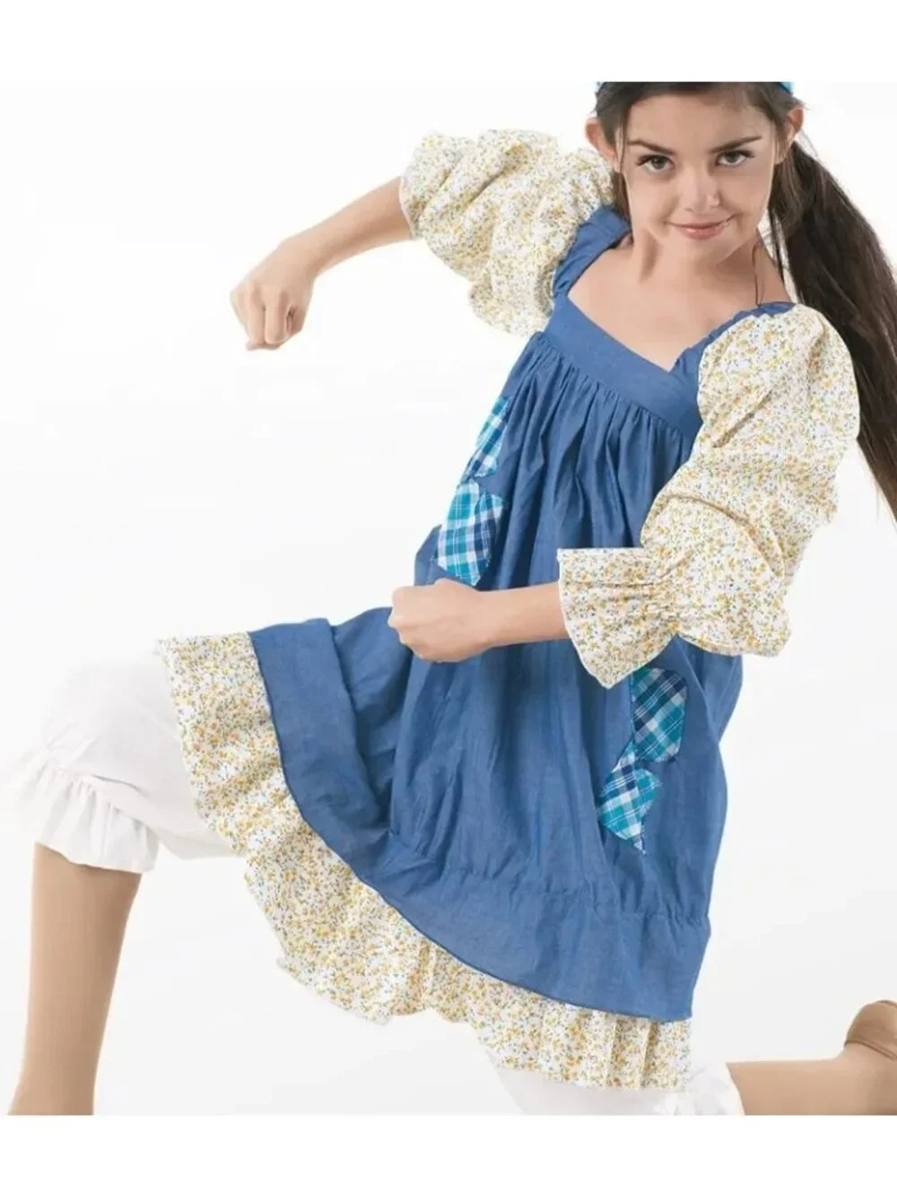 Girl Weissman Dance Costume 8655 It's A Hard Knock Life Orphan Dress Size SC